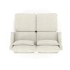 Elegant Chenille 2 Seater Sofa With Ottomans And Lumbar Pillows - Beige - Image 24