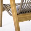 Acacia Wood Cape Woven Wicker Large Lounge Chair With Pillow For Patio, Deck, Yard, Lawn And Garden Seating Wicker (Set of 2) - Teak - Image 23