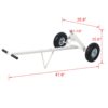 Trailer Dolly With Pneumatic Tires 600 Lb. Capacity Heavy Duty Steel - Gray - Image 3