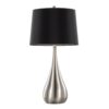 Pebble - Contemporary Table Lamp (Set of 2) - Nickel / Black - Image 2