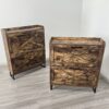 Shoe Storage Cabinet With 2 Flip Drawers, Freestanding Organizer With Metal Legs For Entryway, Narrow Shoe Rack Cabinet - Rustic Brown - Image 10