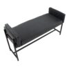 Kari - Farmhouse Bench - Black / Gray / Black - Image 5