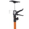 2 Pack Adjustable Steel Support Pole System For Drywalls And Cabinets, Extends 45 To 114", With Carry Bag - Black / Brown - Image 11