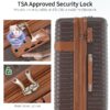 4 Piece Luggage Set Suitcase Set, Abs Hard Shell Lightweight Expandable Travel Luggage With 4 Packing Cubes, Tsa Lock, Spinner Wheels (16 / 20 / 24 / 28) - Brown - Image 2