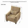 Accent Chair With Arms, Comfy Armchair For Living Room - Yellow - Image 3
