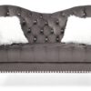 Cozy Traditional Loveseat - Dark Gray - Image 2