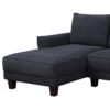 Belle - Sherpa Sectional Sofa With Left Facing Chaise - Black - Image 5