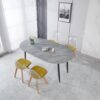 Extensible Table, Dining Table, Office Table, Coffee Table, Metal Leg - Gray - Image 11