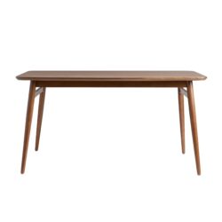 Mid-Century Modern Wood Tapered Legs Dining Table - Walnut