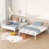Full Over Full Metal Bunk Bed - White - Image 8