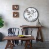 Theodor - Mirror With Industrial Design Round Mirror With Metal Frame For Wall Decor & Entryway Console Lean Against Wall - Black - Image 13