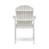 Outdoor Weather Resistant Acacia Wood Adirondack Dining Chairs Set (Set of 2) - White - Image 8