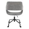 Margarite - Contemporary Adjustable Office Chair - Black / Gray - Image 4