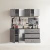 Astro Series - Garage Cabinet Set C With Soft Closing Drawers - Metallic Gray - Image 2