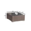 2 Seat Patio Furniture Set With Cushions, All Weather - Gray Mix - Image 10