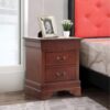 Louis Phillipe - Elegant Traditional Nightstand - Cherry - Image 3