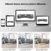 Modern Upholstered Living Room Sectional Sofa, L Shape Furniture Couch With 3 Pillows - Gray - Image 19