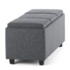 Avalon - Storage Ottoman - Slate Gray - Image 6