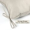 Outdoor Deep Seat Cushions For Patio Furniture Waterproof Set - Beige - Image 5