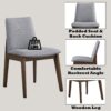 Kaela - 7 Pieces Dining Room Set - Walnut / Light Gray - Image 10
