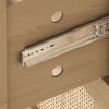 Modern Rattan Dresser With 6 Drawers For Bedroom And Living Room - Oak - Image 9