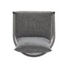 Modern Curved Aluminum Lounge Chair With Rope Weave Design And Cushioned Comfort (Set of 2) - Gray - Image 10