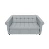 Compact Loveseat With Trundle Sleeper And Storage Pocket - Gray - Image 9