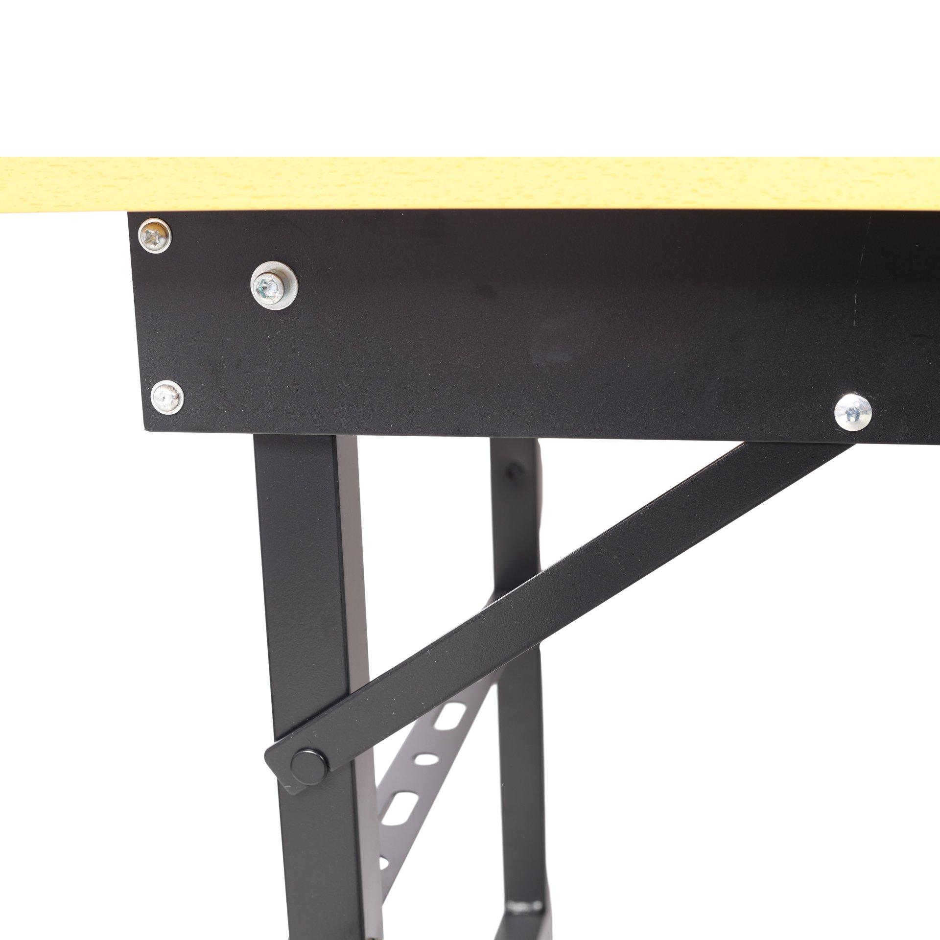 Portable Folding Work Table With Measuring Tape And Angle Finder Steel - Black - Image 14