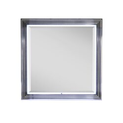 Moon - Smooth Mirror With LED - White