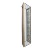 Antique Square Mirror With Floral Accents Decorative Display Tray, Hanging Mirror, Traditional Home Decor - Silver - Image 4