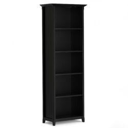 Acadian - 5 Shelf Bookcase - Black