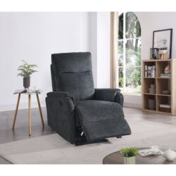 Recliner Chair With Power Function Easy Control Big Stocks, Recliner Single Chair - Dark Gray