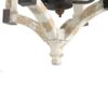 4 Light Chandelier, Hanging Light Fixture With Adjustable Chain For Kitchen, Bulb Not Included - Cream - Image 12