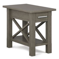 Kitchener - Narrow Side Table - Farmhouse Gray