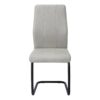 Dining Chair, Side, Upholstered For Dining Room, Contemporary & Modern (Set of 2) - Gray - Image 11