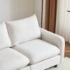 2 Seats Modular Sectional Sofa Corner Chair Sofa Couch - White - Image 6