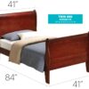 Charming Traditional Bed - Cherry - Image 2