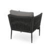 Hanford - Modern Club Chair With Woven Rope Design - Gray - Image 9