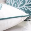 Seahorses Pillow Cover With Matching Back - Light Blue - Image 6