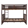 Full Over Full Bunk Bed With Ladders And 2 Storage Drawers - Espresso - Image 5