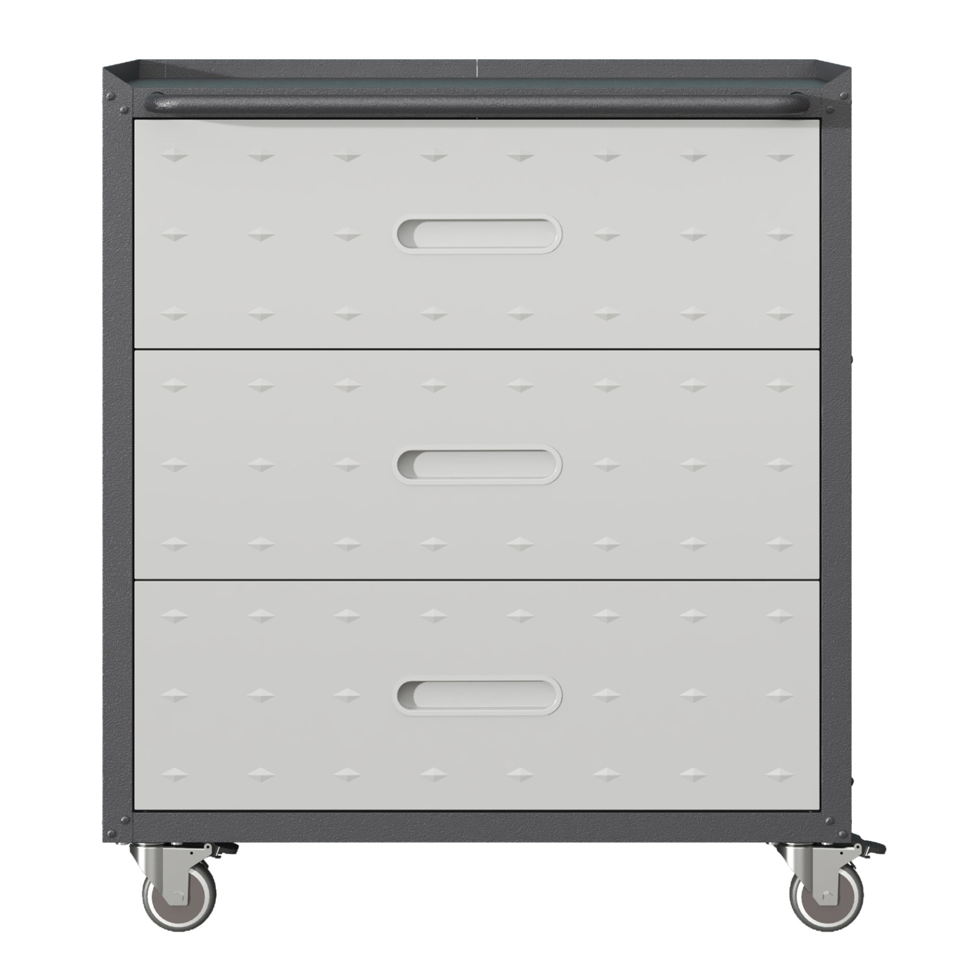 Heavy Duty Metal Storage Cabinet With Wheels 3 Drawer Tool Cabinet For Garage, Office, And Home Organizer Solutions - Black - Image 4