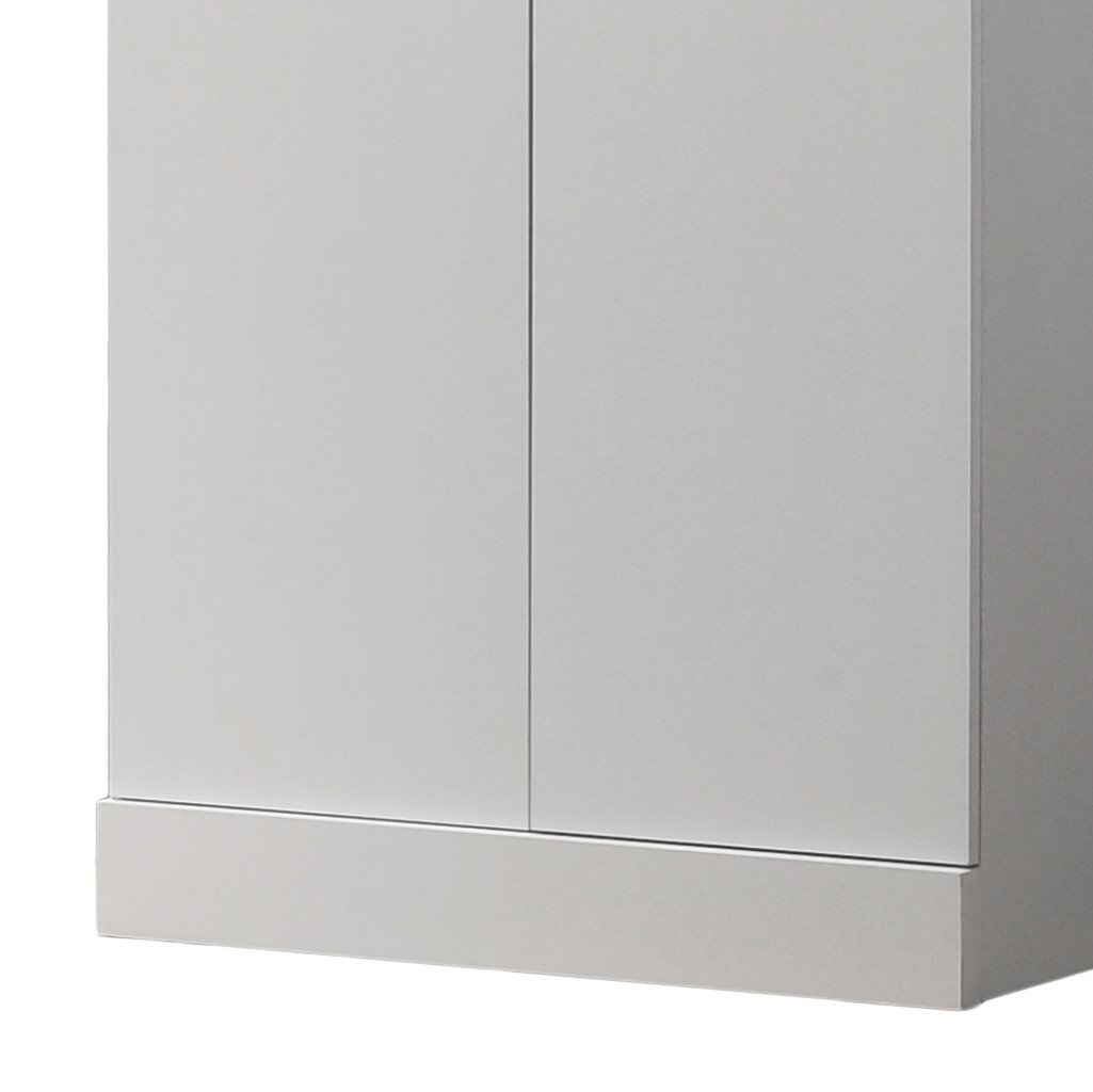 Alara - Height Simplistic Modern Double Door Storage Cabinet - White - Image 5