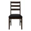 Dining Chair, Dining Room, Side, Upholstered, Transitional (Set of 2) - Black - Image 2
