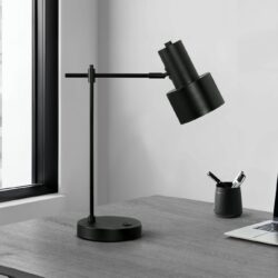Lighting, Table Lamp, USB Port Included, Modern - Black