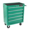 5 Drawers Multifunctional Tool Cart With Wheels - Green - Image 6