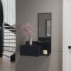 Lowell - Floating Hallway Cabinet, Space Saving Design - Black - Image 2