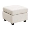 Sectional Sofa Couch Sofa Bed U-Shaped Sofa With Two Movable Ottoman And Three USB Ports For Living Room - Beige - Image 22
