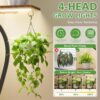 Plant Stand Indoor With Grow Light, 9 Tiered 63" Tall Indoor Plant Shelves For Multiple Plants - Walnut / Black - Image 7