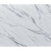 Landon - Coffee Table With Glass Marble Texture Top And Bent Wood Design - White - Image 3