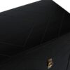 Vintage Style 2 Door Wooden Sideboard Cabinet For Living Room, Dining Room, Or Office - Black Wood - Image 9